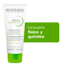 Sébium Gel Exfoliante, accion seborreguladora, disminuye puntos negros