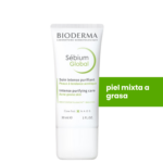 Sébium Global Bioderma, piel mixta a grasa, elimina granos y puntos negros