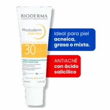 Protector solar AKN MAT 30 FPS antiacné toque seco