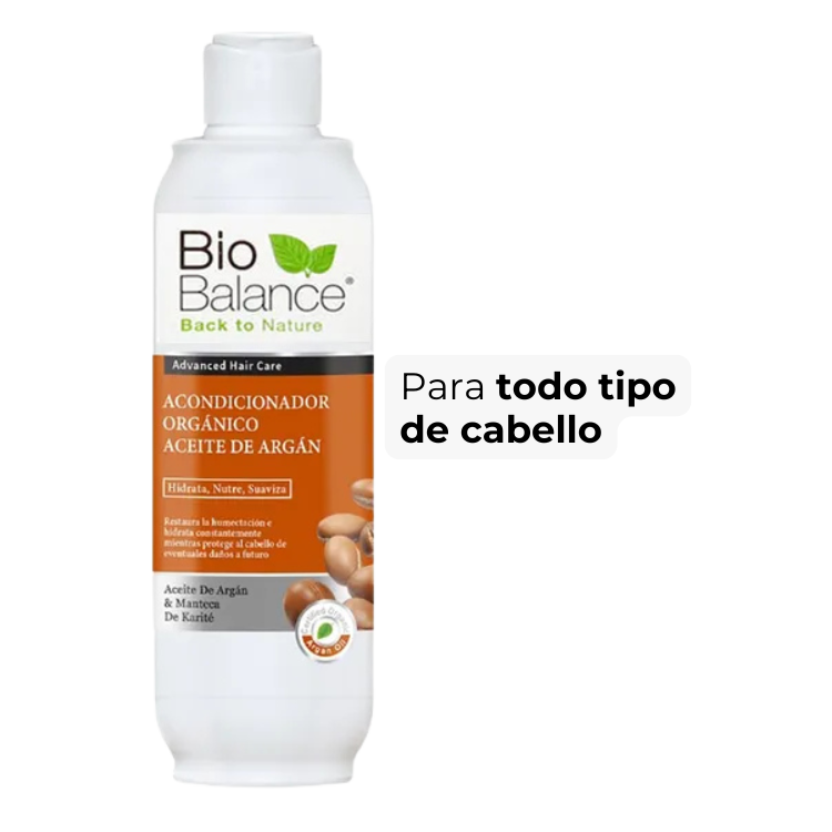 Acondicionador Orgánico de Aceite de Argán, para todo tipo de cabello