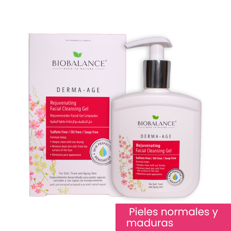 Gel de limpieza Derma - Age, para pieles normales y maduras