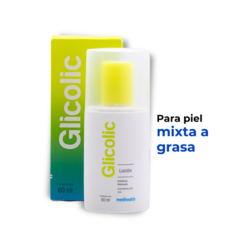 Loción de 10% Ácido Glicólico, para pieles mixtas a grasa, alisa la piel y disminuye manchas