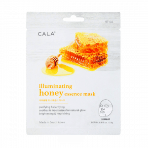 Mascarilla de tela de esencia de miel de cala