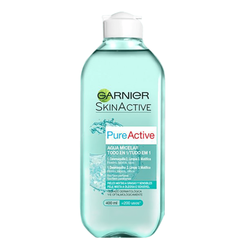 Agua Micelar PureActive para pieles mixtas a grasas de Garnier