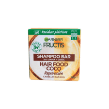 Shampoo en barra de coco fructis food de garnier