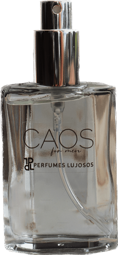 Frasco 2ml del primer perfume &quot;Eau de Parfum&quot; masculino paraguayo CAOS For Men PL PERFUMES LUJOSOS