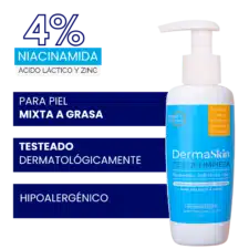 Gel de limpieza DermaSkin para piel mixta a grasa 140ml