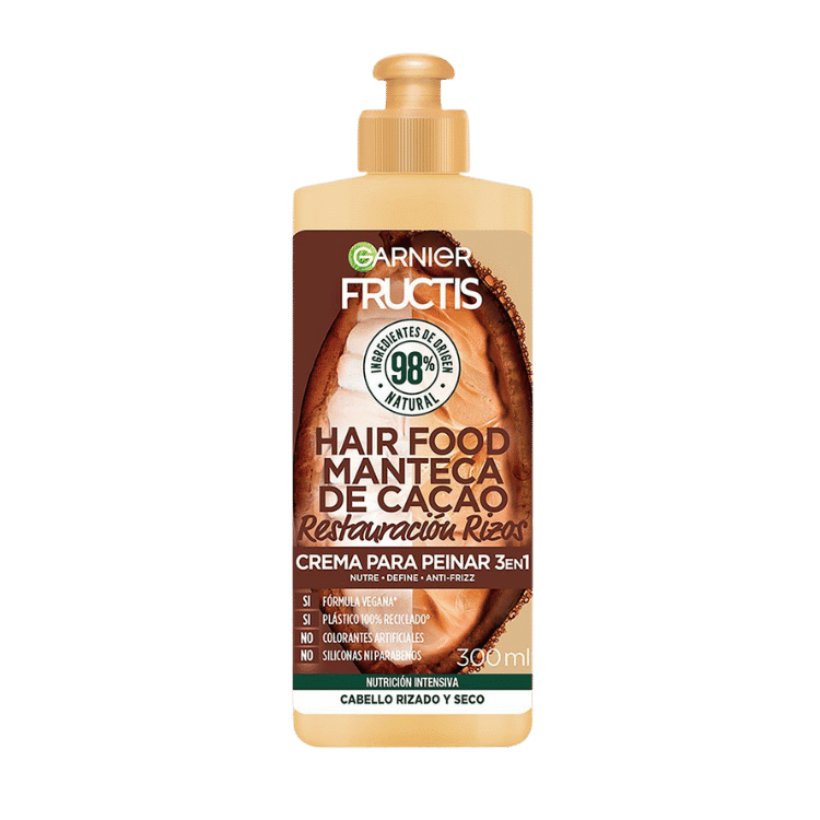 Crema para Peinar Fructis Hair Food MANTECA DE CACAO