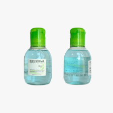 Detalles del envase del Agua Micelar Sebium h2o de Bioderma ideal para pieles mixtas y grasa con tendendia acneica