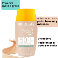 Photoderm Nude Touch SPF 50+ Teinte Claire, ultraligero, resistente al agua y al sudor