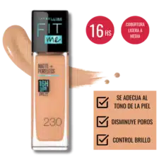 Base líquida Matte Fit Me 230 Natural