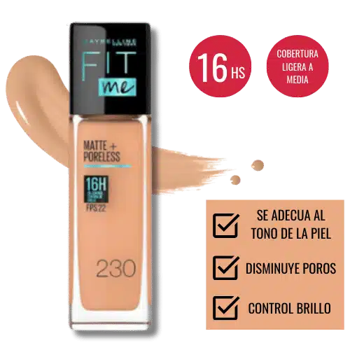 Base líquida Matte Fit Me 230 Natural