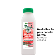 Acondicionador Fructis Hair Food SANDÍA, revitaliza y da brillo al cabello normal