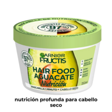 Mascarilla Fructis Hair Food AGUACATE, nutre en profundidad el cabello seco
