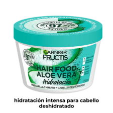 Mascarilla Fructis Hair Food ALOE VERA, hidratacion intensa para cabello deshidratado
