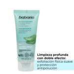 Gel facial exfoliante de Aloe, limpieza profunda, exfoliante y protege
