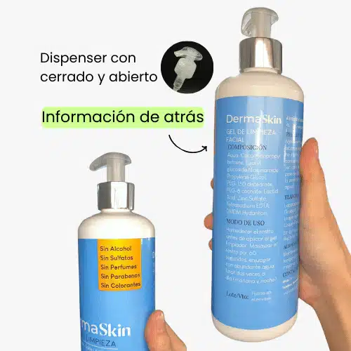 Gel de limpieza DermaSkin para piel mixta a grasa 500ml - Imagen 3