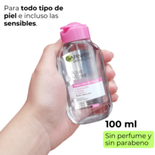 Agua Micelar todo en 1 100ml, para todo tipo de piel sin perfumes