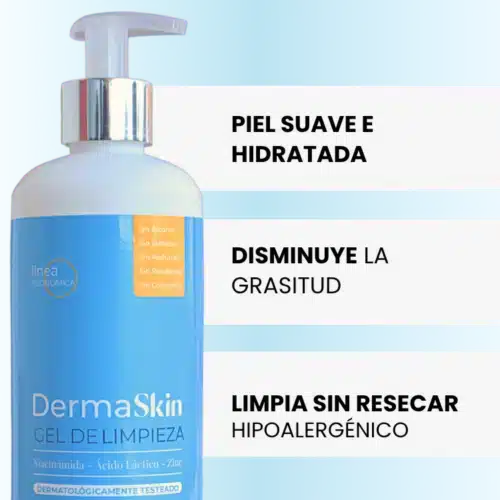 Gel de limpieza DermaSkin para piel mixta a grasa 500ml - Imagen 2