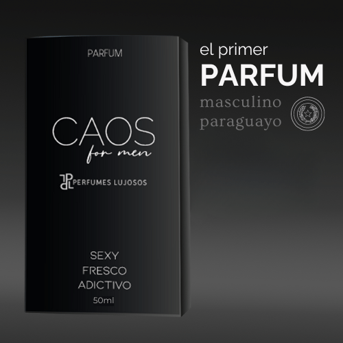 CAOS perfume masculino primer Parfum paraguayo 30% fragancia hecho en paraguay