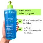 Sébium Gel Moussant 500ml, limita la secrecion del sebo, evita el taponamiento de los poros, gel limpiador