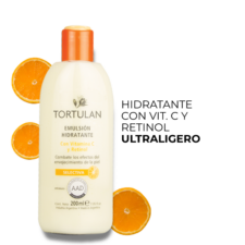 emulcion hidratante de tortulan, hidratante con vitamina c