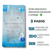 Mascarilla Facial de 3 pasos con Ácido Hialurónico