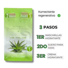 Mascarilla Facial de 3 pasos con Aloe Vera