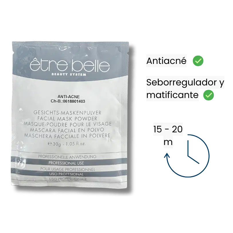 Mascarilla Facial en Polvo Antiacné