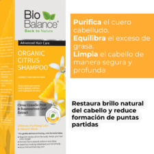 descripcion del Shampoo Orgánico Cítrico