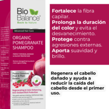 descripcion del Shampoo Organico de Granada