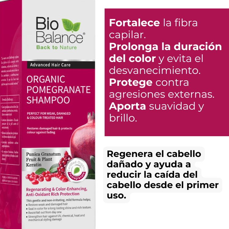 descripcion del Shampoo Organico de Granada