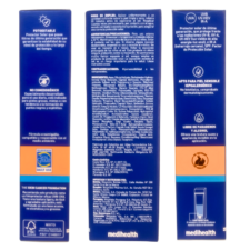 Informacion de la caja del protector solar umbrella gel