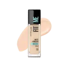 Base Fit Me Matte Poreless 118 Light Beige Maybelline
