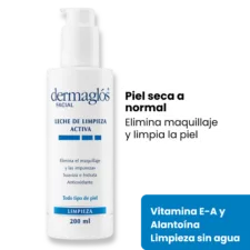 leche de limpieza facial dermaglos