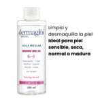 agua micelar 6 en 1 dermaglos