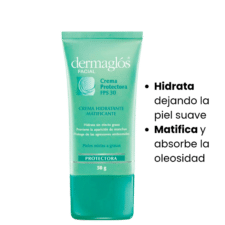 crema matificante e hidratante dermaglos facial