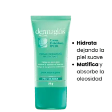 crema matificante e hidratante dermaglos facial