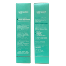 informacion de la caja Crema hidratante matificante con 30 FPS Dermaglós