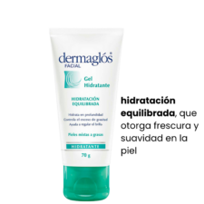 Gel matificante e hidratante facial Dermaglós otorga frescura y suavidad en la piel