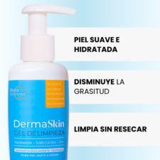 segunda imagen de informacion del Gel de limpieza con Niacinamida Marca Paraguaya DermaSkin Jabón facil con 4% de Niacinamida y sin sulfatos