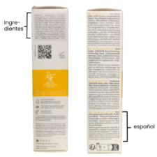 informacion de la caja Photoderm Max Fluide SPF 100 Invisible