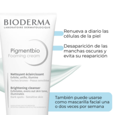 descripción Pigmentbio Foaming Cream Limpiador y Exfoliante