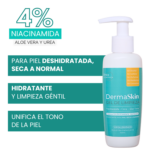 Gel de limpieza DermaSkin hidratante y gentil para pieles secas, normales o deshidratadas con 4% de Niacinamida