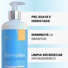 2da imagen del Gel de limpieza con Niacinamida Marca Paraguaya DermaSkin Jabón facil con 4% de Niacinamida y sin sulfatos