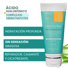 Crema Hidratante de Ácido Hialurónico DermaSkin, hidratacion profunda