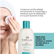 descripcion breve de lo que hace la Leche desmaquillante para ojos y rostro