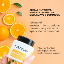 descripción acerca de la Crema Anti-Arrugas con Vitamina C y Retinol