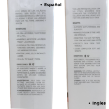 informacion general de la caja Suero de Colágeno 4.5% + Vitamina C 0.5% Bio Balance