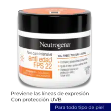 Crema Hidratante Face Care Intensive Antiedad FPS22 Neutrogena